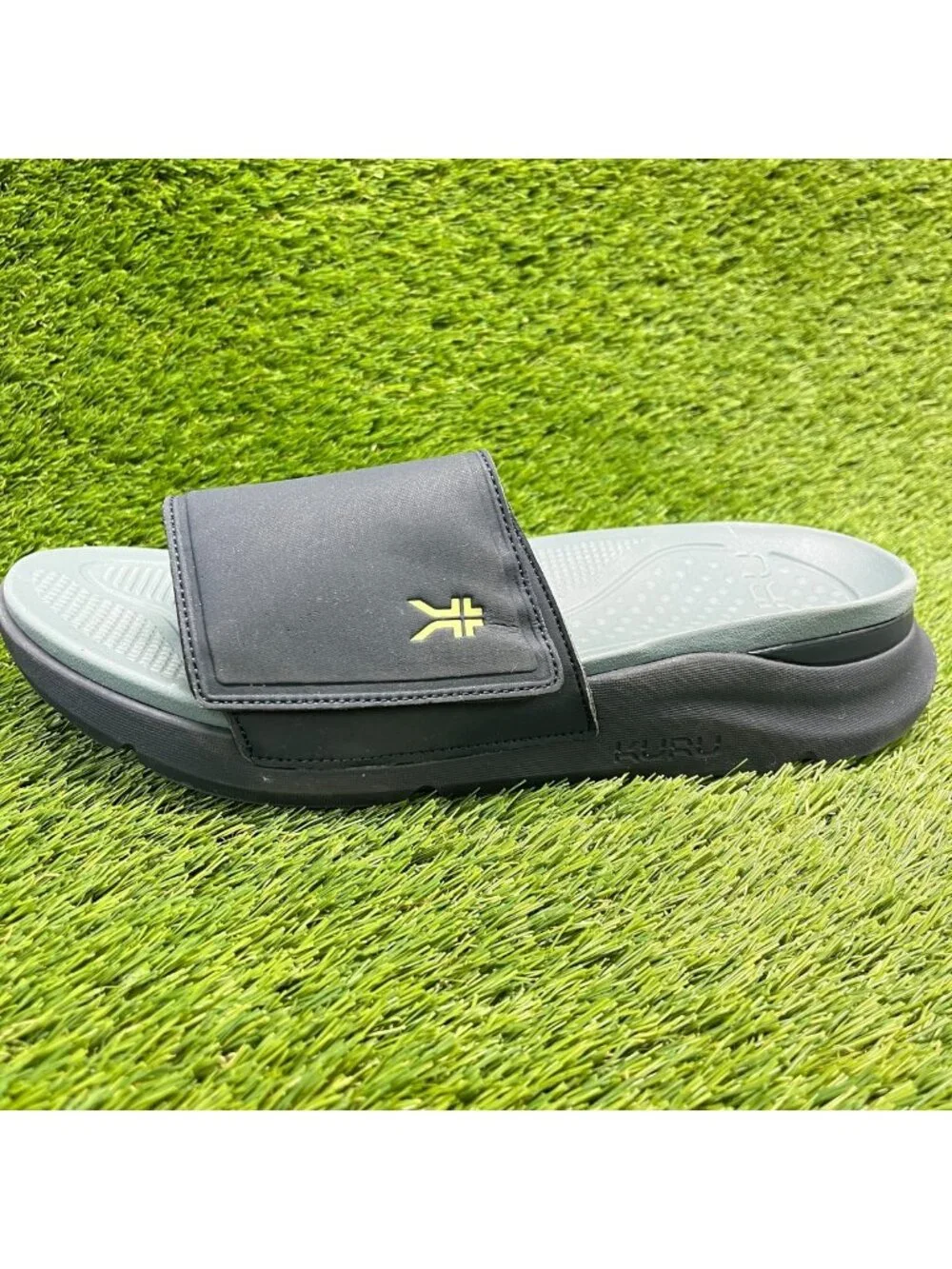 Kuru Moment Mens Size 13 Navy Blue Beach Casual Outdoor Slip On Slide Sandals
